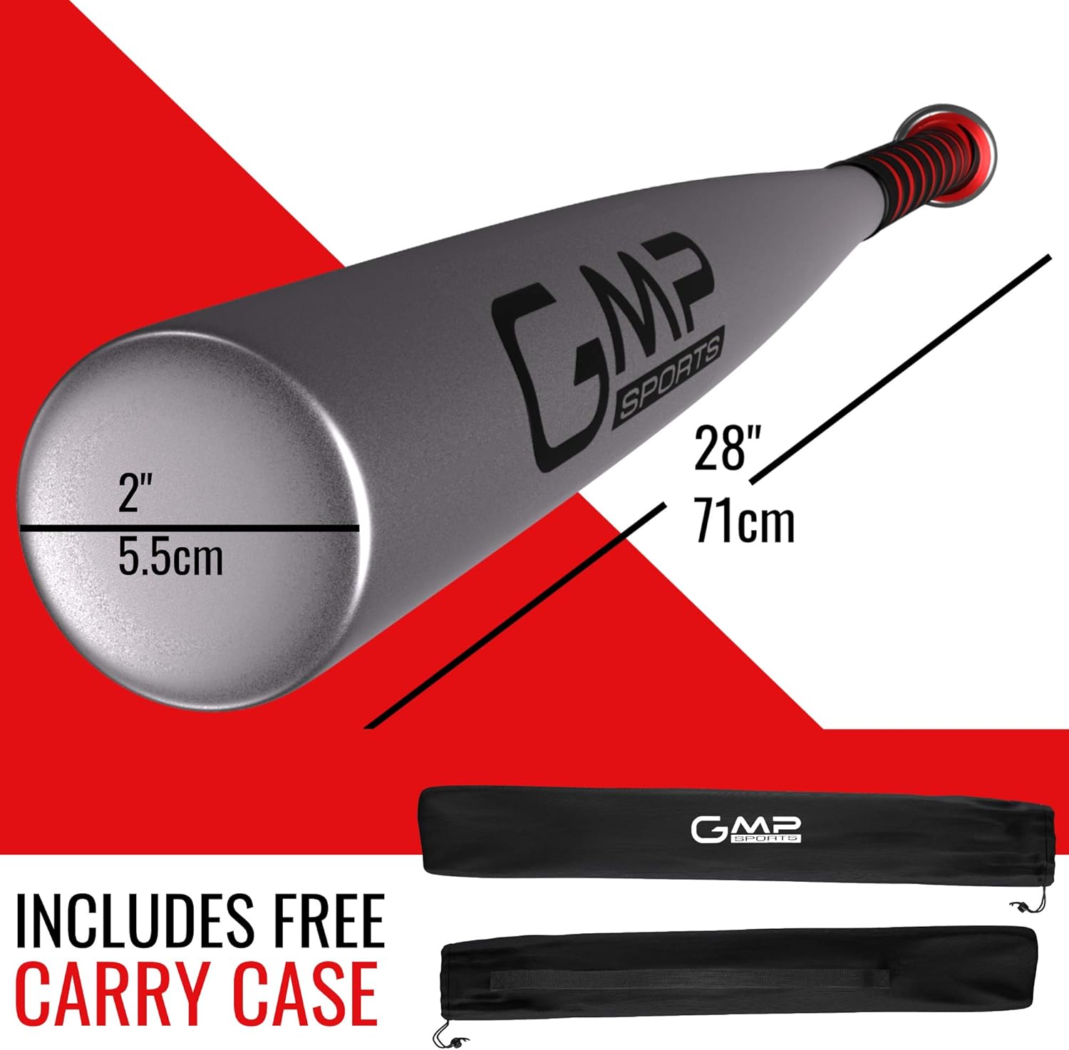 GMP SPORTS Baseball Bat 28inch Lightweight Aluminium Bat for Outdoors