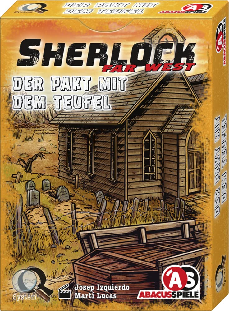 ABACUSSPIELE 48204 - Sherlock Far West - The Pact with the Devil, Crime Card Game