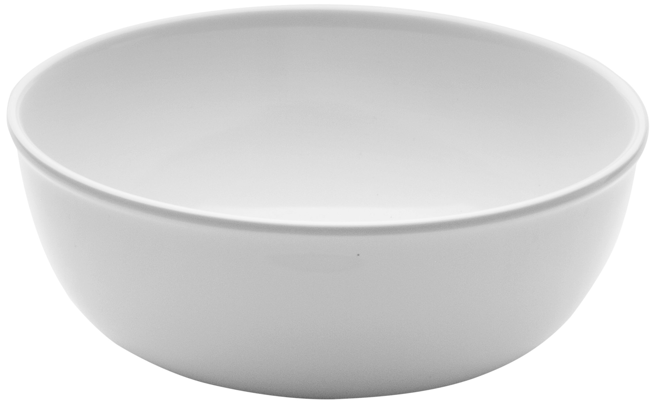 Lacor 63553 Classic Melamine Round Tray, 30 x 22 x 10 cm, White