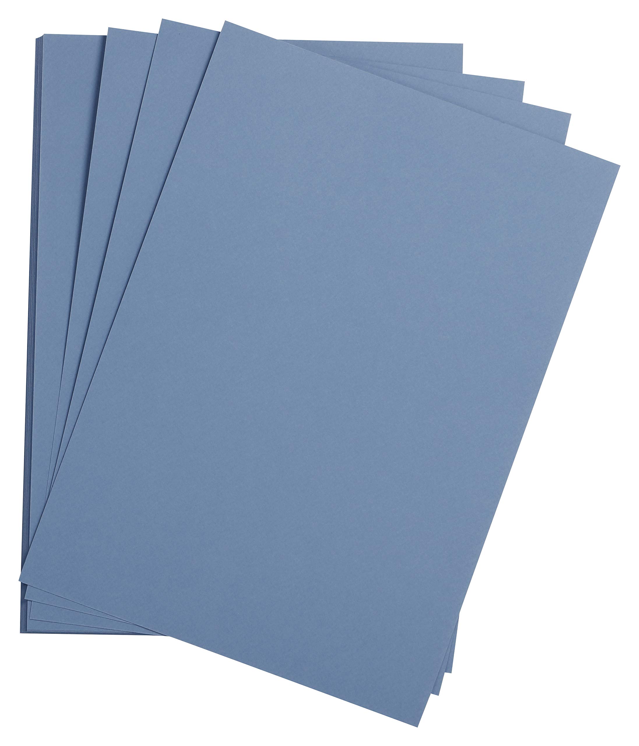 Clairefontaine - Ref 90788C - Etival Coloured Grained Drawing Paper (Pack of 25 Sheets) - A3 (42 x 29.7cm) - 160gsm Cellulose Art Paper - Royal Blue - Acid Free, pH Neutral