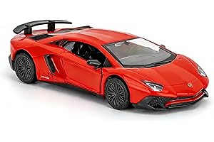 TGRCM-CZ 1/36 Scale Lamborghini Aventador LP700-4 Casting Car Model, Zinc Alloy Toy Car for Kids, Pull Back Vehicles Toy Car for Toddlers Kids Boys Girls Gift (Red)