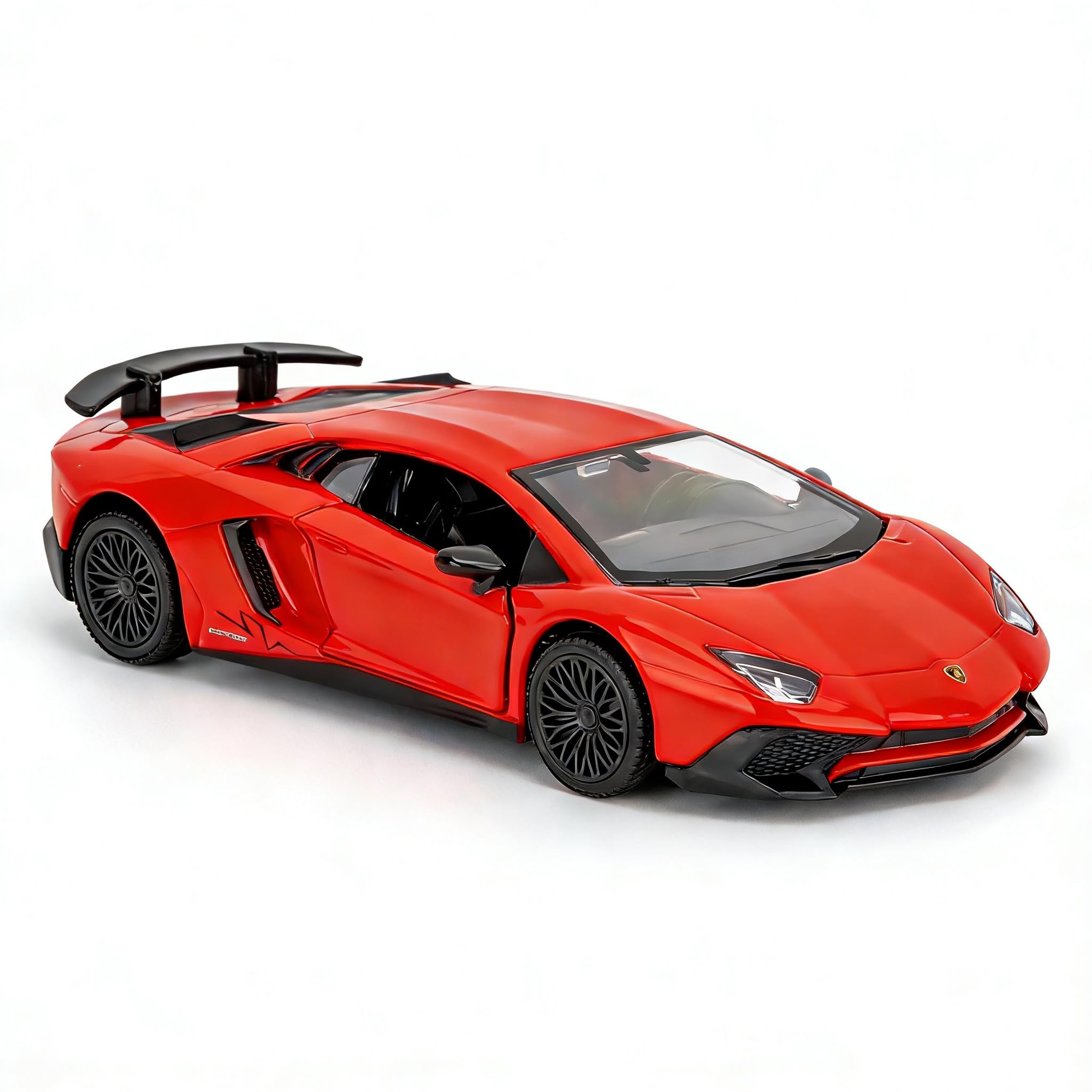 TGRCM-CZ 1/36 Scale Lamborghini Aventador LP770-4 Casting Car Model, Zinc Alloy Toy Pull Back Vehicles Toy Car for Toddlers Kids Boys Girls Gift (Red)