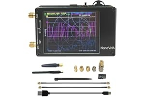 MOKXIHIT Upgraded Nanovna H 10KHz-1.5Ghz 2.8" Vector Network Analyzer VNA MF HF VHF UHF Analyzer Measuring S Parameters, SWR, Phase, Delay, Smith Chart Touch Screen SD Card (vna 1.5G 2.8)
