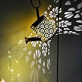 Solar Watering Can with Lights - Outdoor Garden Decor, Waterproof Hanging Lantern Landscape Light for Yard, Patio, Pathway - Solar Lights Outdoor (B)