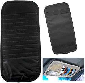 12 CD Car Sun Visor Storage Disc Capacity DVD Holder Black Pocket Case Organizer