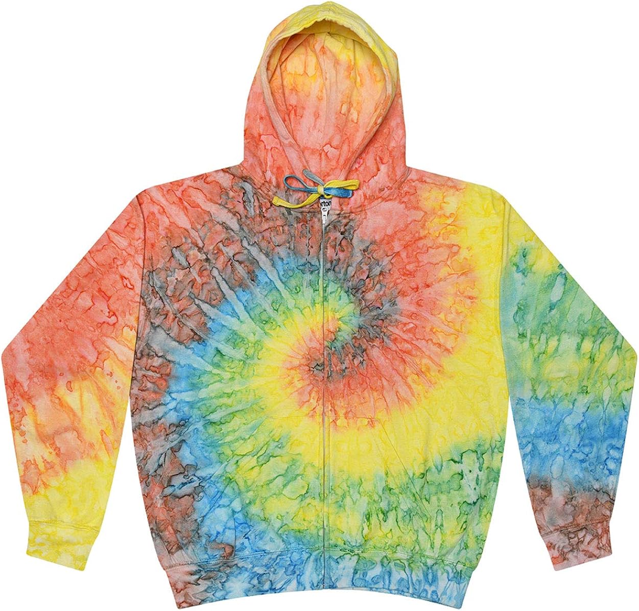 TieDyed TieDye Adult FullZip Hooded Sweatshirt Amazon.ca Clothing & Accessories