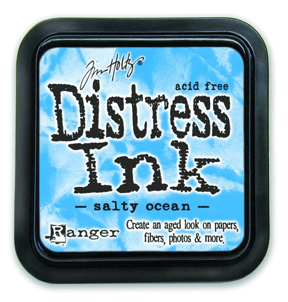 Ranger Tim Holtz DIS-35015 Distress Ink Pads, Salty Ocean, Blue