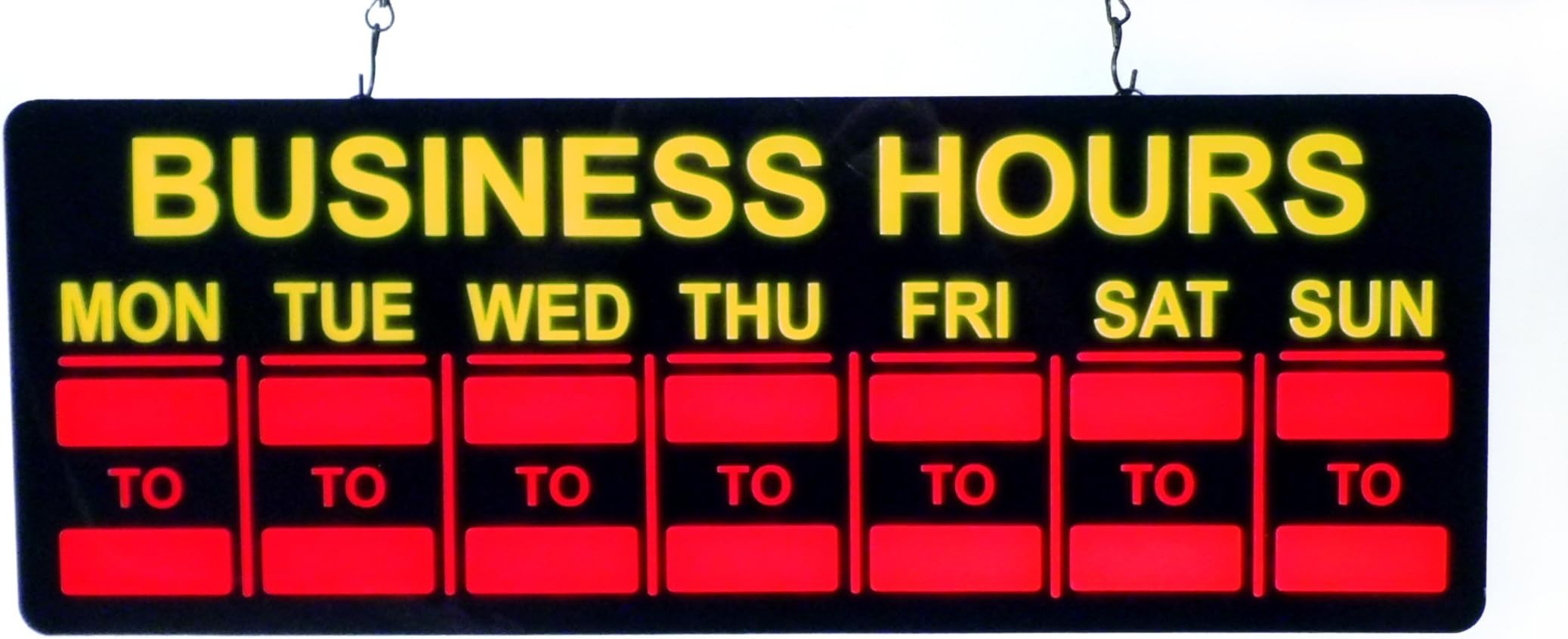 Mystiglo Business Hours Sign with Remote