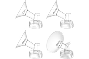 TOVVILD Flange 18mm Compatible for Spectra S1 S2 Breast Shield, Replacement Pump Parts Compatible with Motif Luna/Amada MYA Accessories