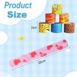 GOLDGE 24pcs Slap Bands for Kids Colorful Slap Bracelets Birthday Party Favors view 2