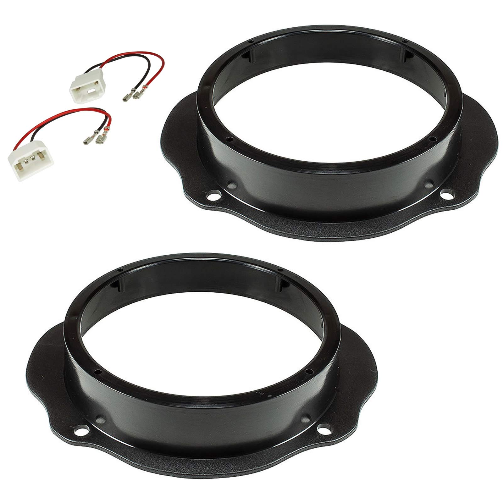Sound-way - Speakers rings adapter brackets suitable for Ford Focus C-Max Kuga front door for 165mm - KC26