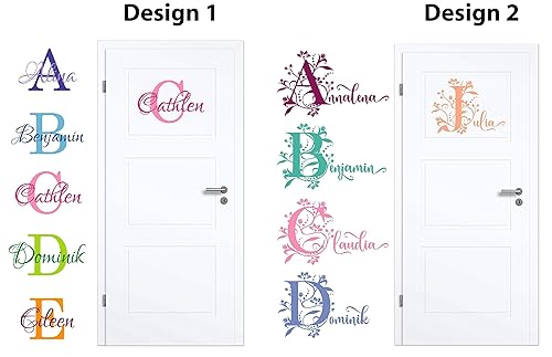 NEU Aufkleber/Sticker für Kinderzimmer - Wände,Türen, Autoscheiben/Lack uvm ***BUCHSTABE mit WUNSCHNAMEN***(Größen.- und Farb