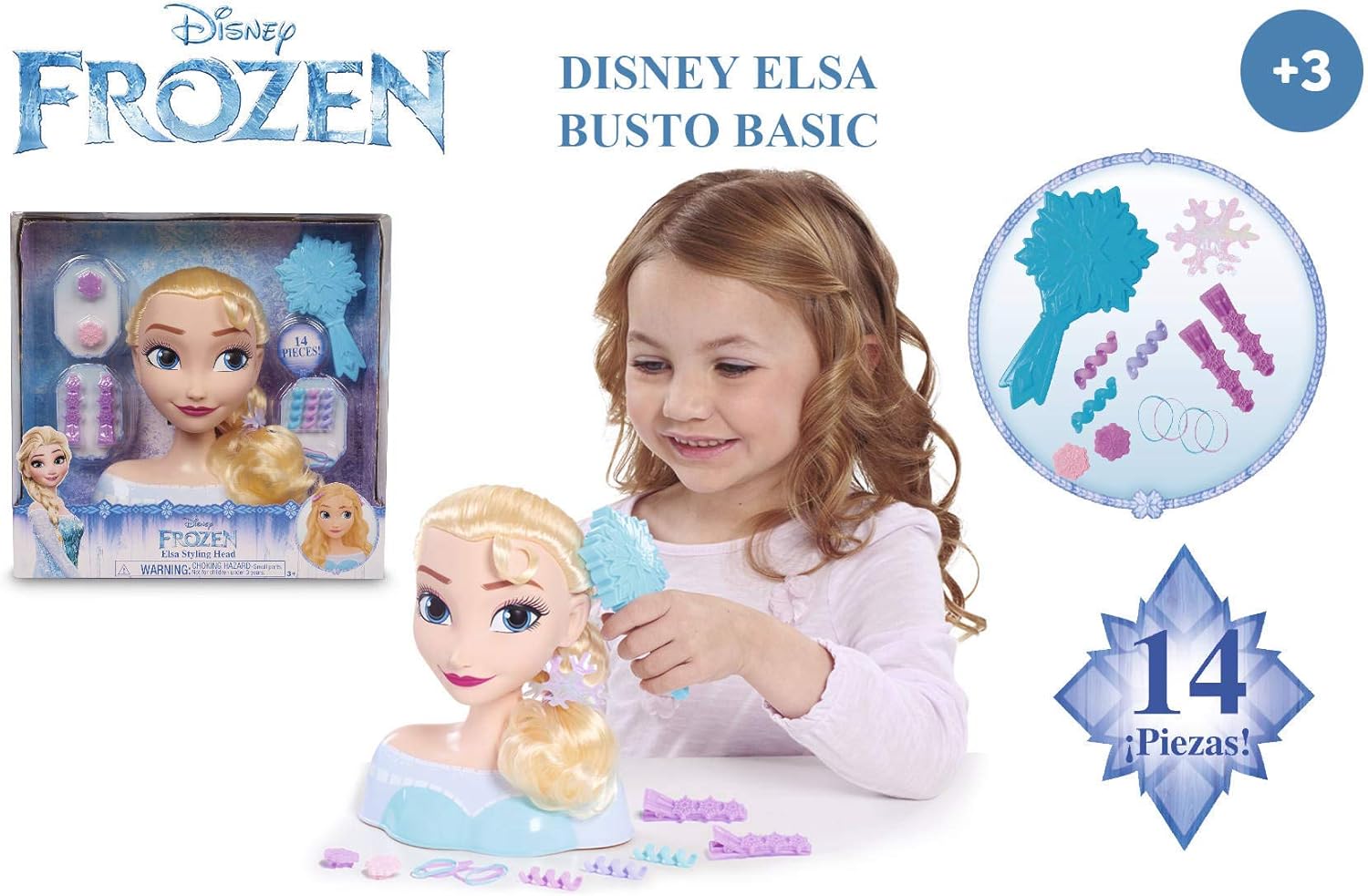 busto maquillaje niña