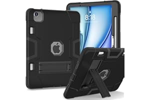 Jaorty Case for iPad Air 11 inch M3/ M2 (2025/2024), for iPad Air 6th Generation,Case with Pencil Holder,Rugged Shockproof Hy