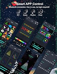 Super RGB 7Ft Smart Christmas Tree Lights, 400 LEDs
