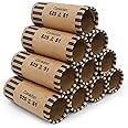 L LIKED 49 Pcs Preformed Loonie Coin Wrappers for Canadian Coins,1 Dollar Coin Rollers