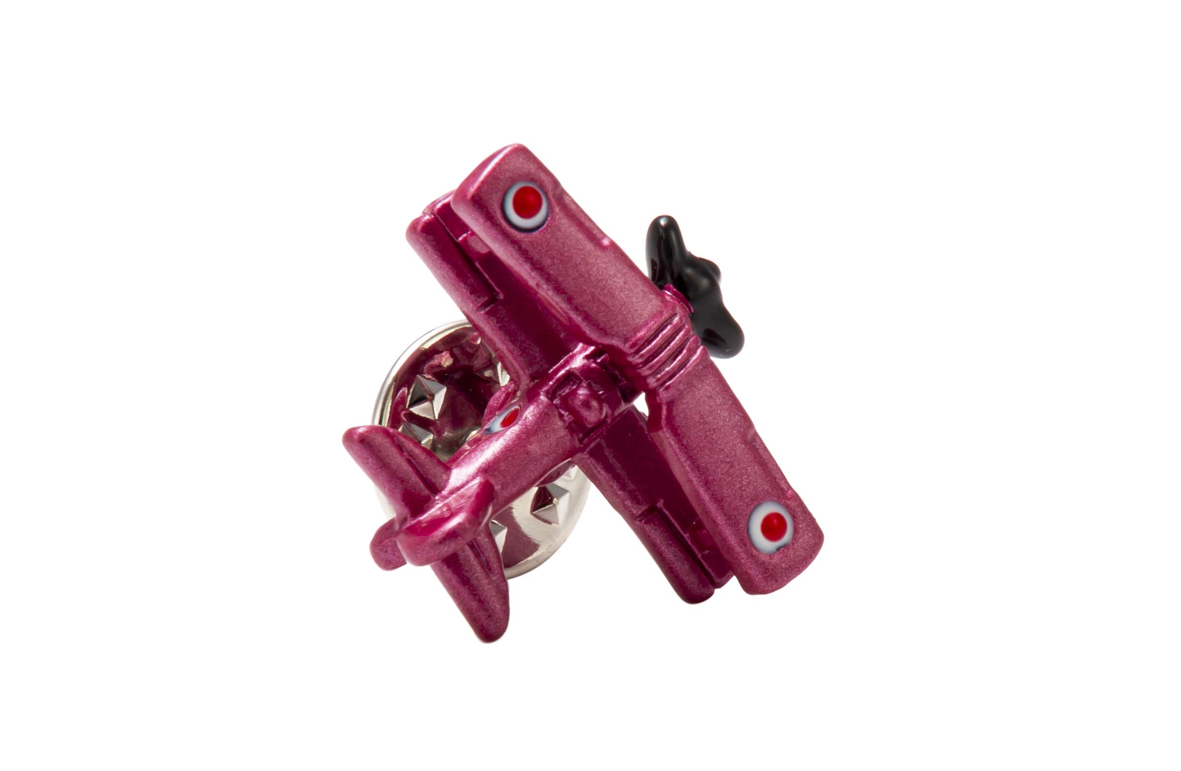 Brooch Lapel Pin for Men Tiger Moth Aeroplane Brooch Purple Lapel Pin Badge Coat Suit Wedding Gift Party Shirt Collar Accessories