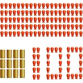 100 PCS Refill Toy Bullets and 12 PCS Plastic Shells for Calithor Shell Ejecting Toy Gun