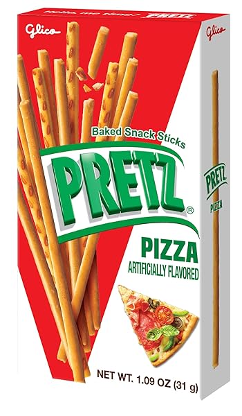 GLICO PRETZ BISCUIT STICK, PIZZA FLAVORED, 1.09 OUNCE (PACK OF 10)