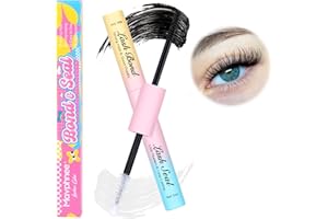 Mavphnee Lash Bond and Seal Waterproof 2 in 1 Strong Hold Lash Glue 72 Hours Long Lasting Eyelashes Adhesive and Sealant for Lash Extension Clusters