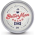 BETTER MAN BEARD Balm - 2 oz All-Natural Moisturizing Beard Balm with Therapeutic Grade Essential Oils & 100% Natural Formula - Balm-01