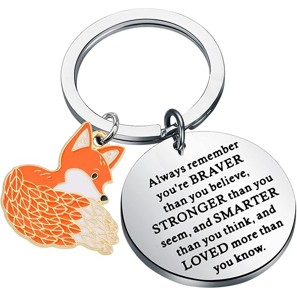YINYA Stainless Steel Cute Arctic Fox Keychain - Gold/Silver Plated, Jewelry Accessory For Women & Girls