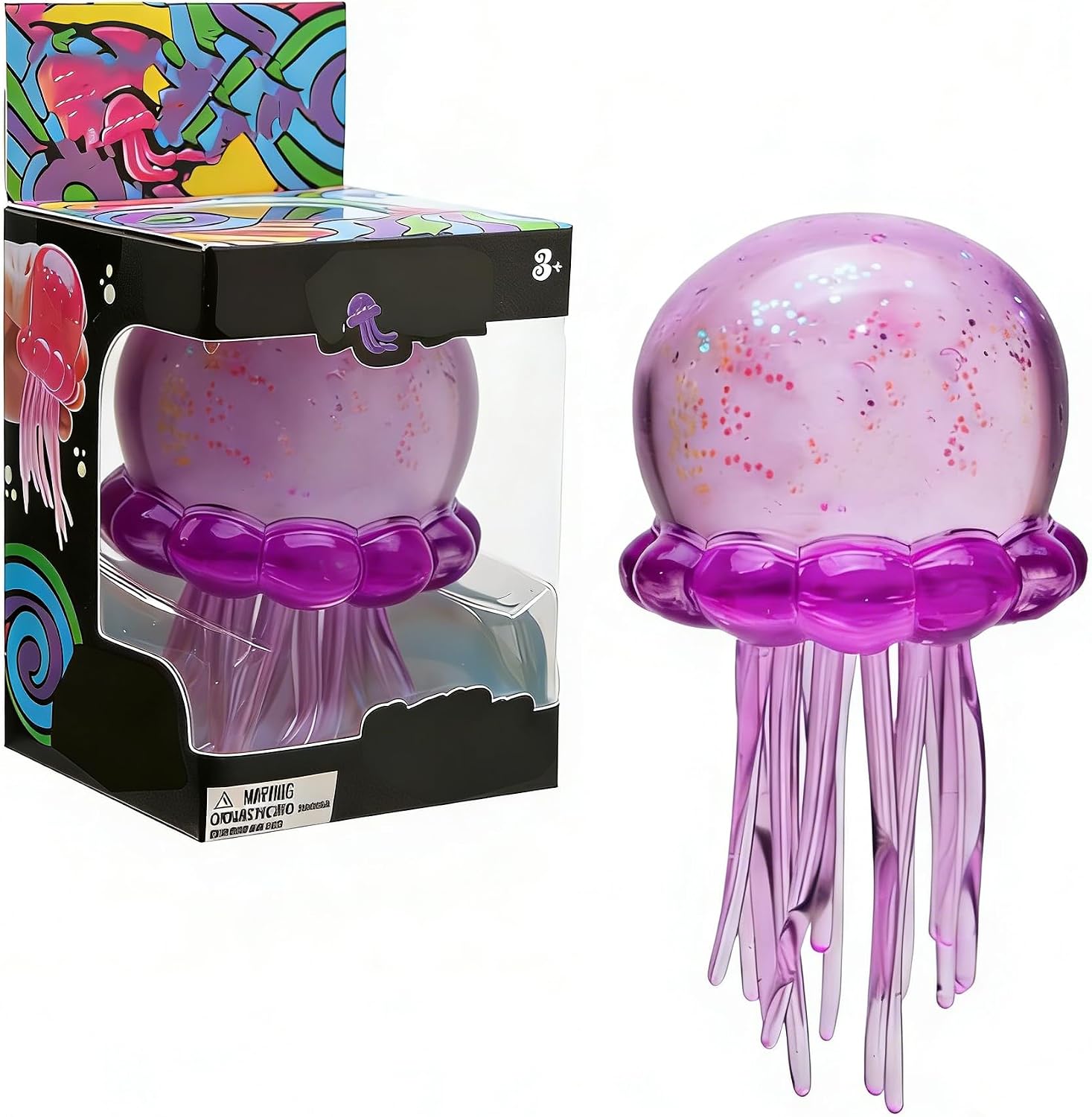 Jellyfish Squeeze Toys, Drop Malt Sugar Balls Relieve Stress, Sensory Toy with a Super Solid Squish for Adult, Squishy Ultra Squishy and Moldable Slow Rise