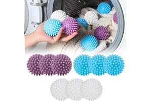 Reusable Lint Remover Balls,Dryer Balls,9Pcs Laundry Ball for Dryer Ball Laundry,Plastic Dryer with Spikes,Fabric Softener Al