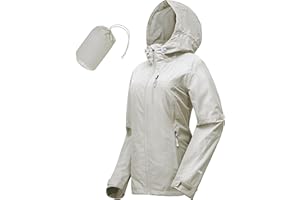 33,000ft Packable Rain Jacket Women Lightweight Waterproof Raincoat with Hood Cycling Bike Jacket Windbreaker