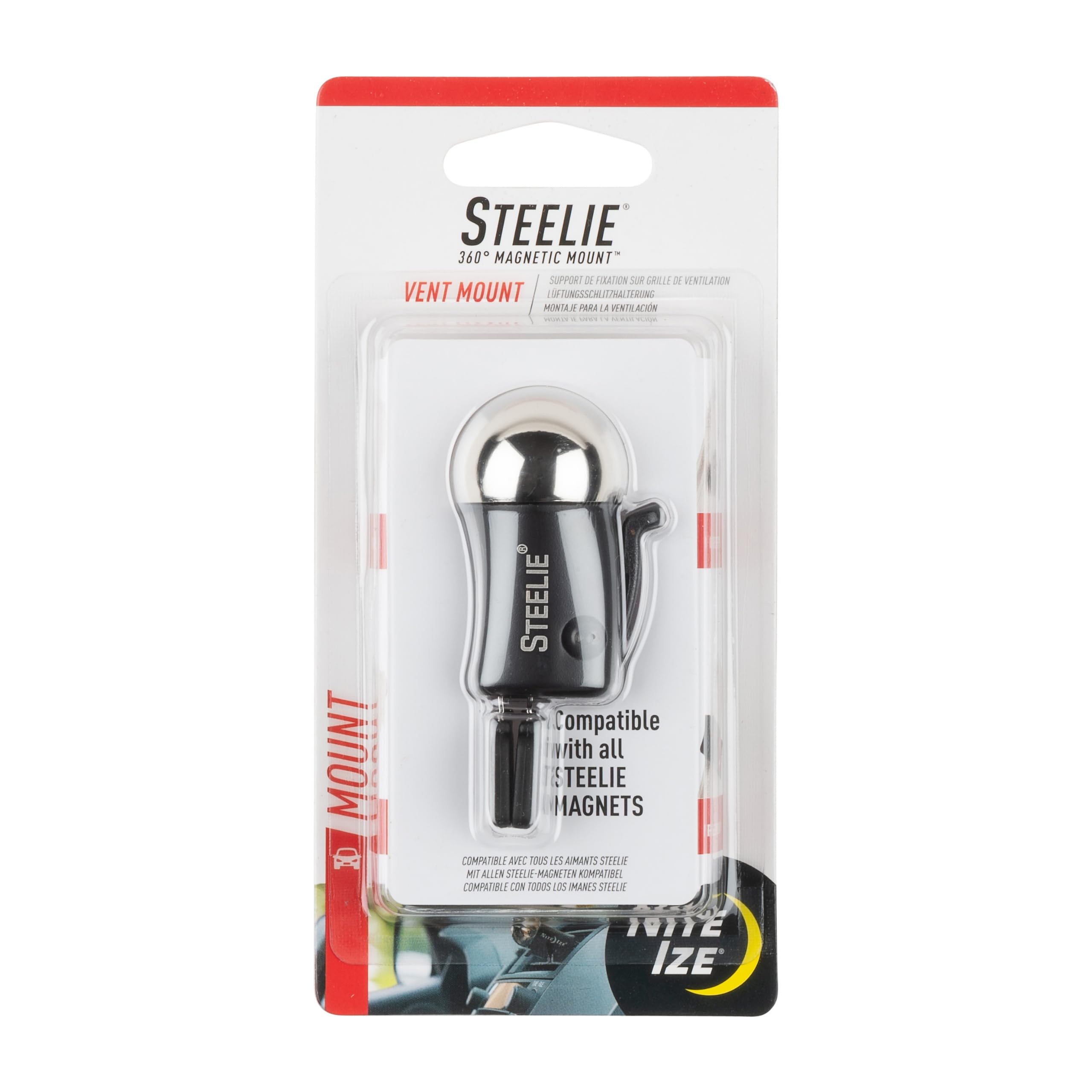 Nite Ize Steelie Vent Ball Mount Component for Steelie Car Phone Mount System