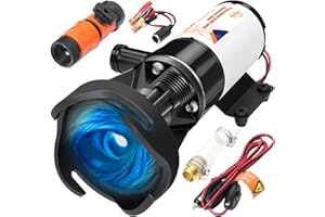 RVMONSTERSHOP 12V RV Macerator Pump - 12 Gpm Quick Release Portable RV Sewage Pump, Dump 15 Gallons of Waste per Minute