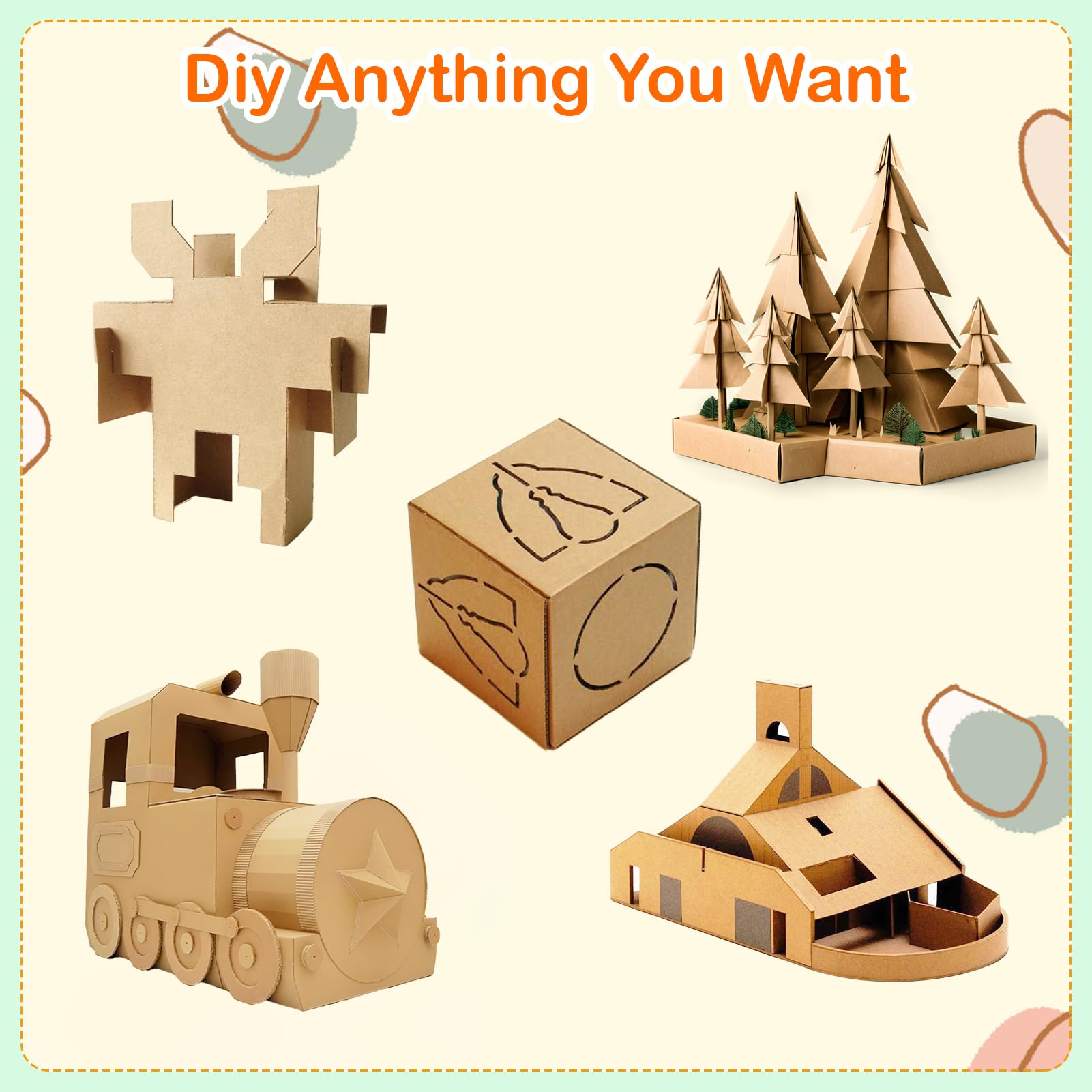 HORLIMER 100 Pack 8.5x11 Chipboard Sheets, Kraft Cardboard for Shipping, Book Binding, DIY Crafts