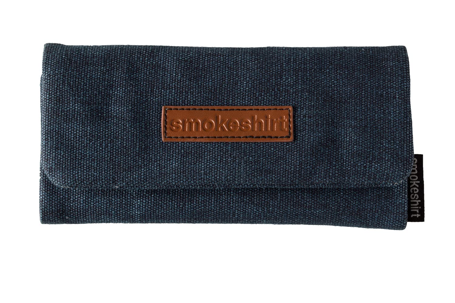 smokeshirt Club Tobacco Pouch Revolving Pouch Canvas or Elegant Snake Look, Blueness