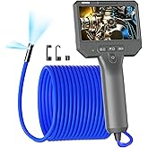 NIDAGE Dual Lens Borescope Inspection Camera 1920P HD Endoscope Camera with Light Waterproof Industrial Endoscope 11.5FT Flexible Snake Cam with 4.3'' IPS Screen, Mechanic Scope Cam Gift for Men