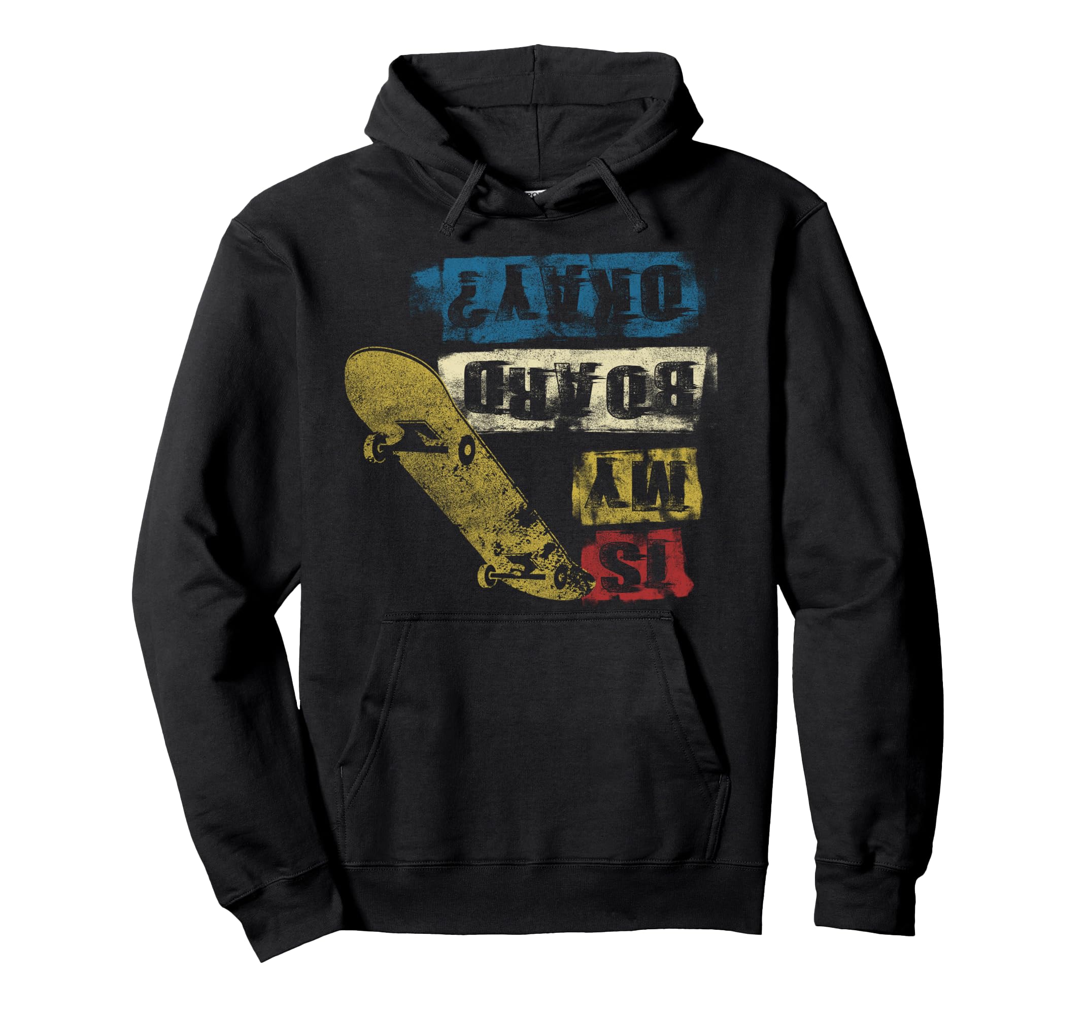 Is My Skateboard Ok, Skateboard Retro Pullover Hoodie — image 1
