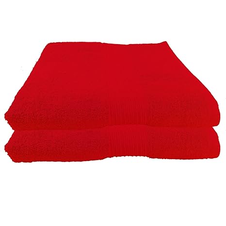 Julie Julsen 2er Pack Saunatücher 28 Farben erhältlich Reine Baumwolle Qualität 500 GSM Saunatuch Strandtuch Bordeaux 80 x 20