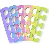 Toe Separators Set - 24 Pieces Premium Pedicure Tool Kit Super Soft &amp; Durable Two Tone ZMOI