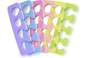 Toe Separators Set - 24 Pieces Premium Pedicure Tool Kit Super Soft & Durable Two Tone ZMOI