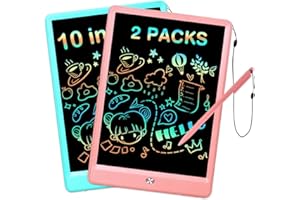 EooCoo LCD Writing Tablet 2 Pack Drawing Board, Toys for Age 2-4 3-8, Drawing Pad Doodle Pad, Back to School Gifts, Birthday Gift, Easter Basket Stuffers for Toddlers, Travel Games/Kitchen Memo