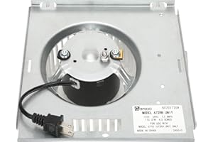 GARSOO Model 672R Bathroom Fan Motor Assembly Compatible with nutone 671, 671R, 672, 672RA, 672R-R01, 672R-R02, 750, 751, 752, N750, 8664RP, 6445RP B Unit etc, 9 “x 9”, 1550 RPM, 5.0 Sones, 2-Year Warranty