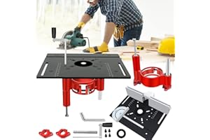 Router Lift, Routing Table for Routers with Set of 3 Router Table Inserts Router Table for Routers Precise Router Lift System