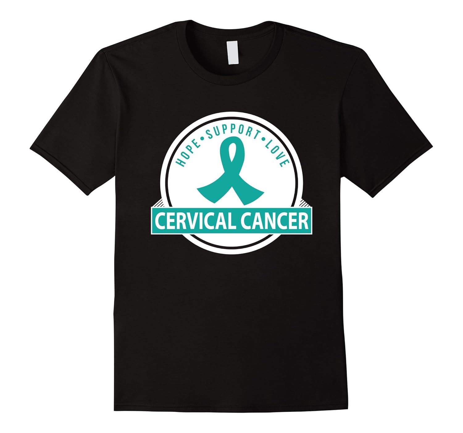 Cervical Cancer Teal Ribbon Awareness Walk T-shirt-Art – Artvinatee