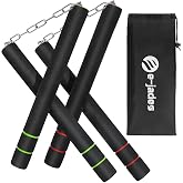 e-jades Nunchucks 2 Pack, Safe Foam Nunchucks for Adults, Kids &amp; Beginners | Double-layer foam nunchucks for adults, practice nunchucks for kids, nunchaku with 360 swivel bearing, gift for boys girls