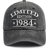 XacaYuerp Limited Edition 1980 1981 1982 1983 1984 1985 1986 1987 1987 1989 Hat, Funny Embroidered Baseball Cap for Women Men