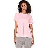 GYS Women's Pajama Tops Bamboo-derived Viscose Soft Comfy Short Sleeve Basic Lounge Tops