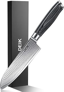 DEIK Küchenmesser, Professionelle Damastmesser Kochmesser aus VG10 Edelstahl mit Scharfer Klinge und Ergonomischem Griff