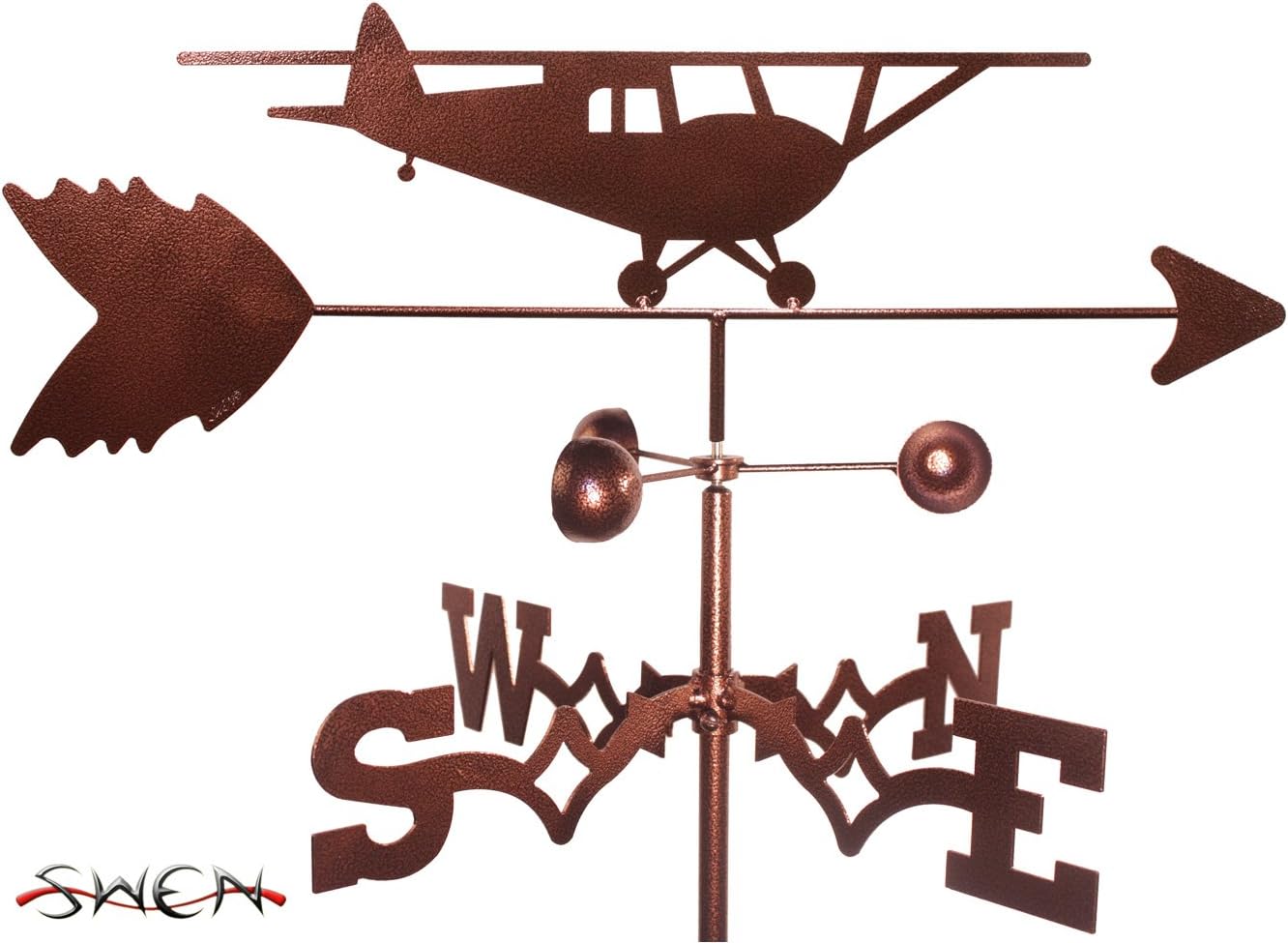 Weathervanes - SWEN Products Hand Made TAILDAGGER Airplane Plane Garden Stake Weathervane ~New~
