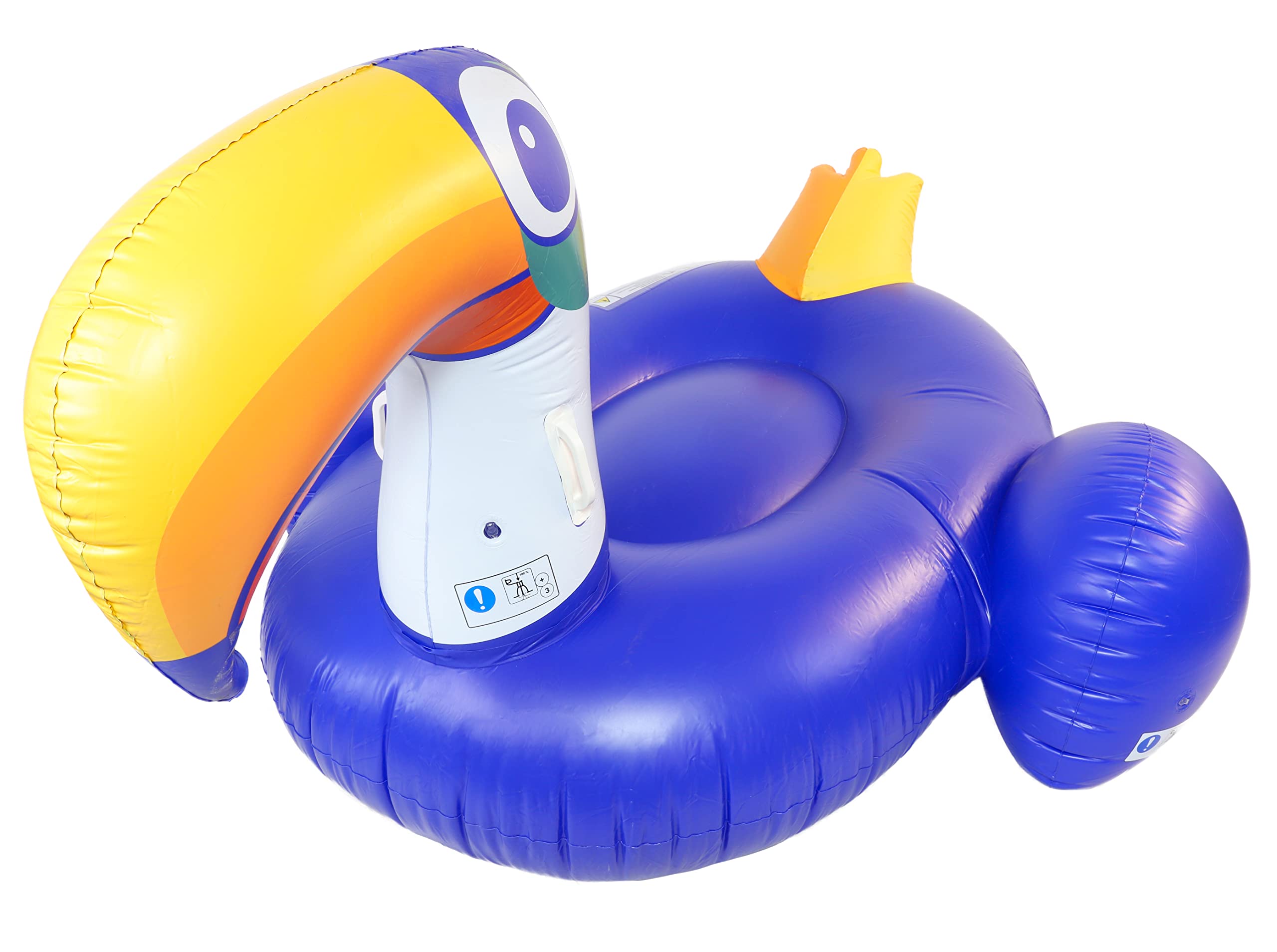 Toyland® 218cm (86") Large Inflatable Toucan Lilo - Ride On Pool Float - Suitable For The Beach, Sea & Pool