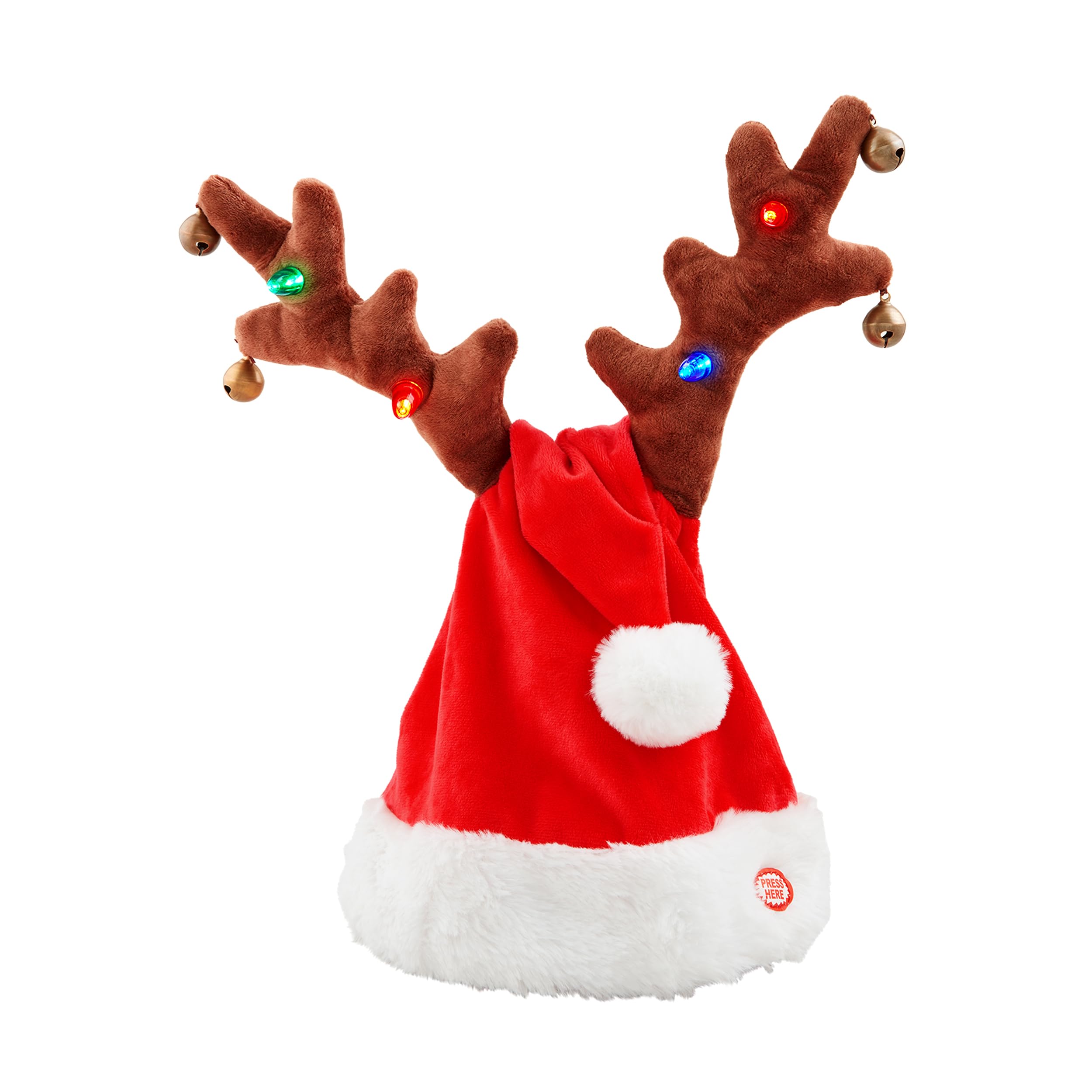 Photo 1 of Mud Pie Children Singing Reindeer Hat, One Size Fits Most