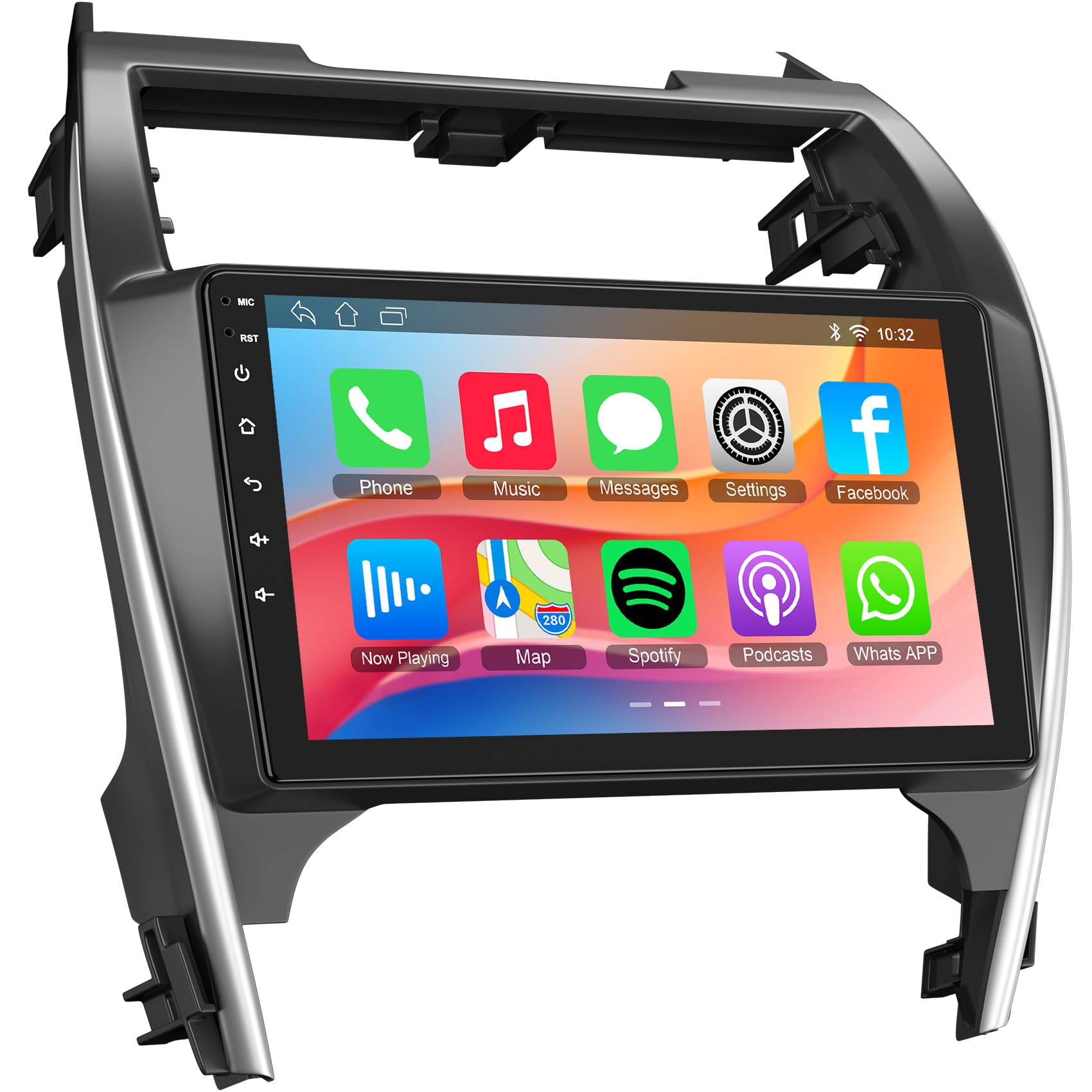 Photo 1 of 4+64G Android 14 Car Radio Stereo for Toyota Camry 2012 2013 2014 Support Wireless Carpaly&Android Auto, 10.2 Inch IPS Touch Screen, Camry Radio with Bluetooth/WiFi/GPS/FM/SWC/Backup Camera